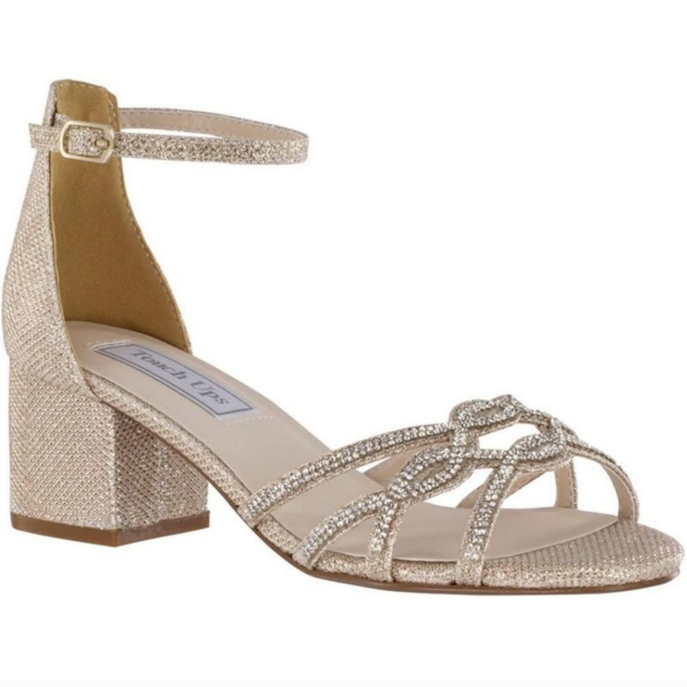 Touch Ups NWT by Benjamin Walk Zoey  Ankle Strap Block Heel Shoes Sandals